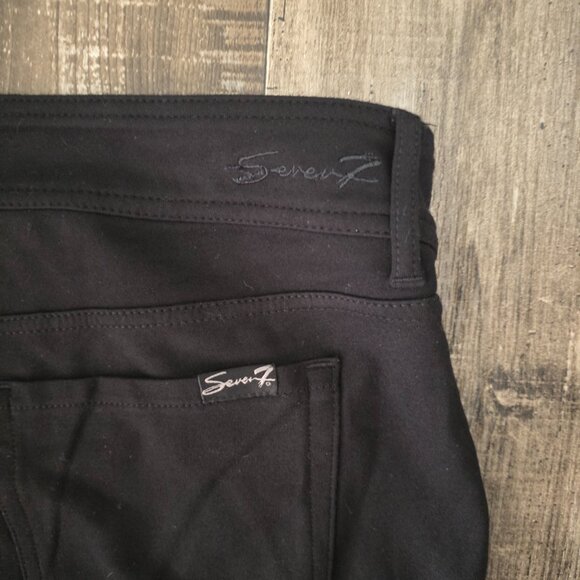 Seven7 Black Pull On High Rise Skinny Stretch Ponte Pants Size 18 - Picture 3 of 8